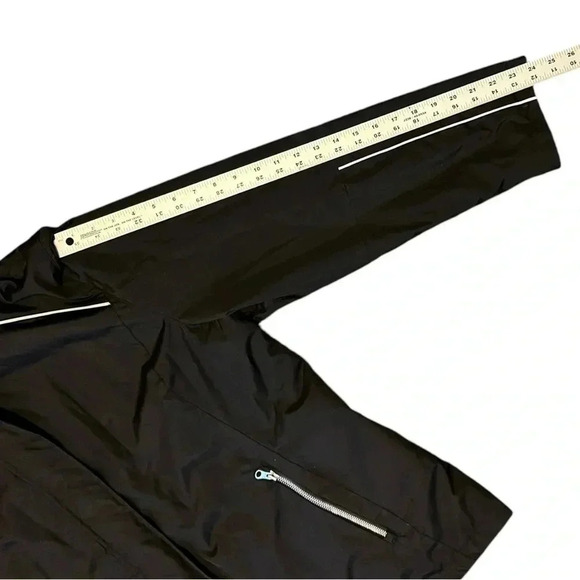 FREE COUNTRY Radiance Black Hooded Jacket Reflective Wind Water Resistant sz XL - Picture 7 of 11